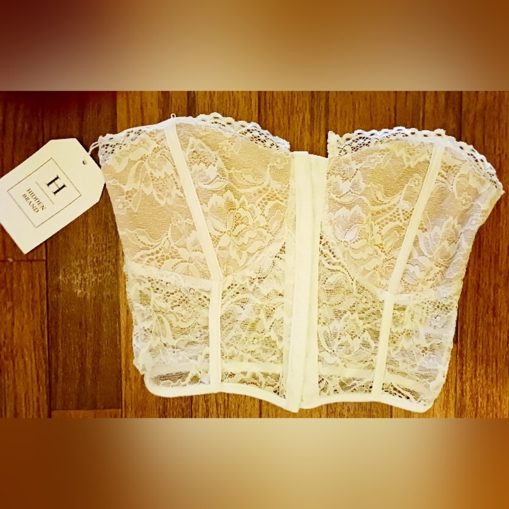 Lace strapless bralette Sz S/M